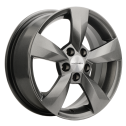 Диск литой Khomen Wheels 1504 15x6.0J/5x100 D57.1 ET40 G-Silver
