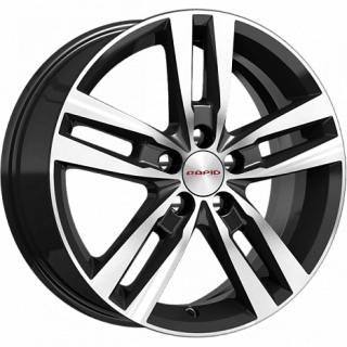 Диск литой КиК Rassvet 16x6.5J/5x114.3 D67.1 ET45 алмаз чёрный