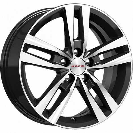 Диск литой КиК Rassvet 16x6.5J/5x114.3 D66.1 ET50 алмаз чёрный