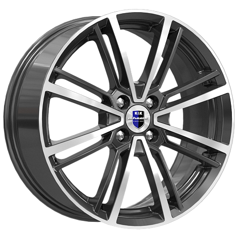 Диск литой КиК Эрфурт (КС903) 17x7.0J/4x100 D60.1 ET43 алмаз черный для NISSAN Note