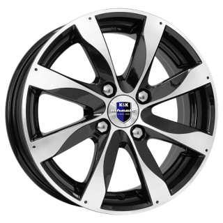 Диск литой КиК Джемини 15x6.0J/4x108 D67.1 ET38 алмаз черный