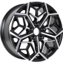 Диск литой KDW KD1710 17x7.0J/5x114.3 D66.1 ET50 Black_Front_Polished