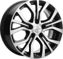 Диск литой Khomen Wheels KHW1608 (Changan CS35) 16x6.5J/5x110 D63.3 ET46 Black-FP