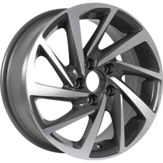 Диск литой KDW KD1530 15x6.0J/5x100 D57.1 ET38 Grey_Front_Polished