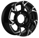 Диск литой Khomen Wheels KHW1505 (Jimny) 15x5.5J/5x139.7 D108.1 ET5 Black-FP