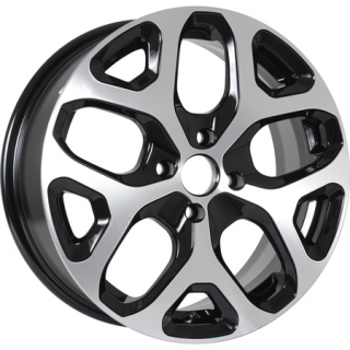 Диск литой KDW KD1637 16x6.5J/4x100 D60.1 ET50 Black_Front_Polished