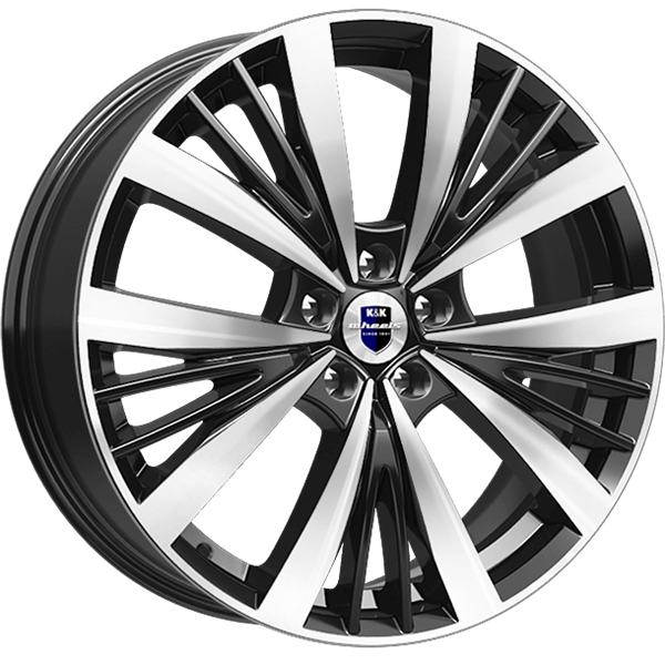 Диск литой КиК Марвел 19x7.5J/5x114.3 D66.6 ET34 алмаз чёрный