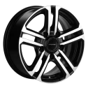 Диск литой Khomen Wheels KHW1602 (Niva 4x4 Bronto) 16x6.5J/5x139.7 D98.5 ET35 Black-FP для LADA (ВАЗ) Niva Legend Bronto