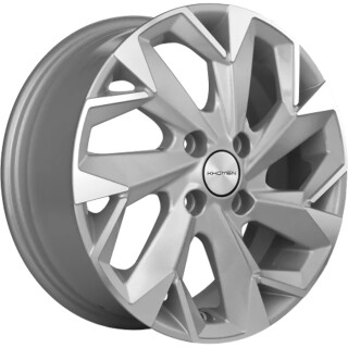 Диск литой Khomen Wheels KHW1402 (Corolla/X-RAY/Logan) 14x5.5J/4x100 D60.1 ET43 F-Silver