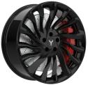 Диск штамп. Vissol F-3032R 22x8.5J/5x120 D66.1 ET30 Gloss Black