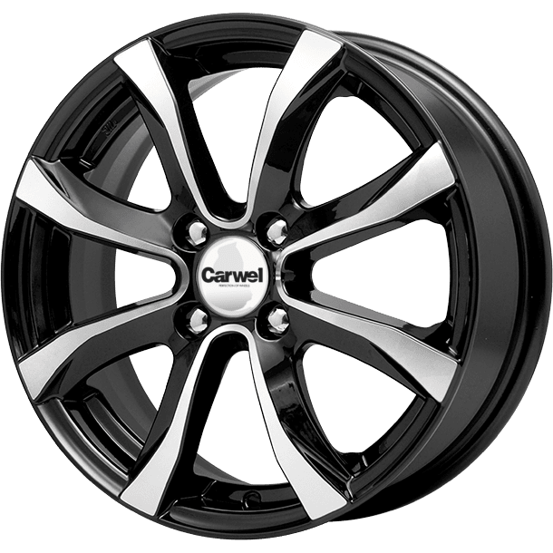 Диск литой Carwel Омикрон 15x6.0J/4x114.3 D67.1 ET40 Almaz black