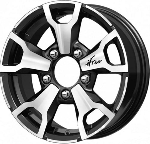 Диск литой iFree Тайган 16x6.0J/5x139.7 D98.1 ET40 блэк джек для LADA (ВАЗ) 4x4 Niva