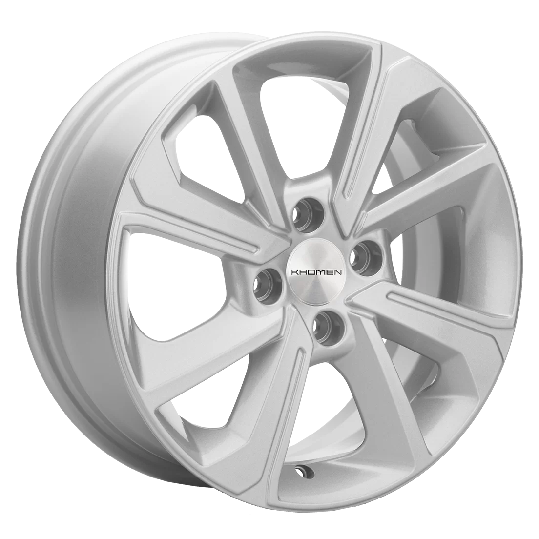Диск литой Khomen Wheels KHW1501 (Rio II) 15x6.0J/4x100 D54.1 ET46 F-Silver