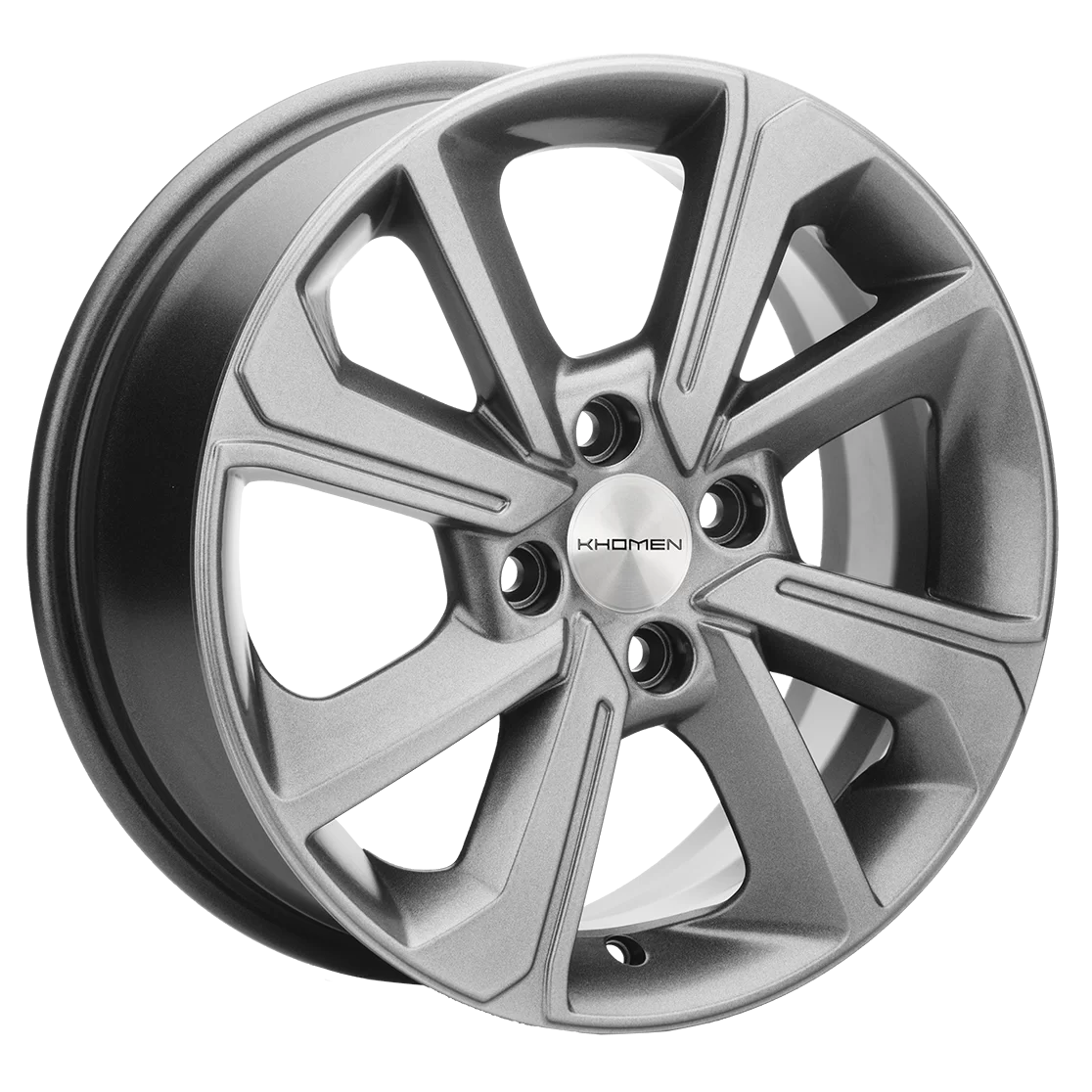 Диск литой Khomen Wheels KHW1501 (Logan) 15x6.0J/4x100 D60.1 ET40 G-Silver