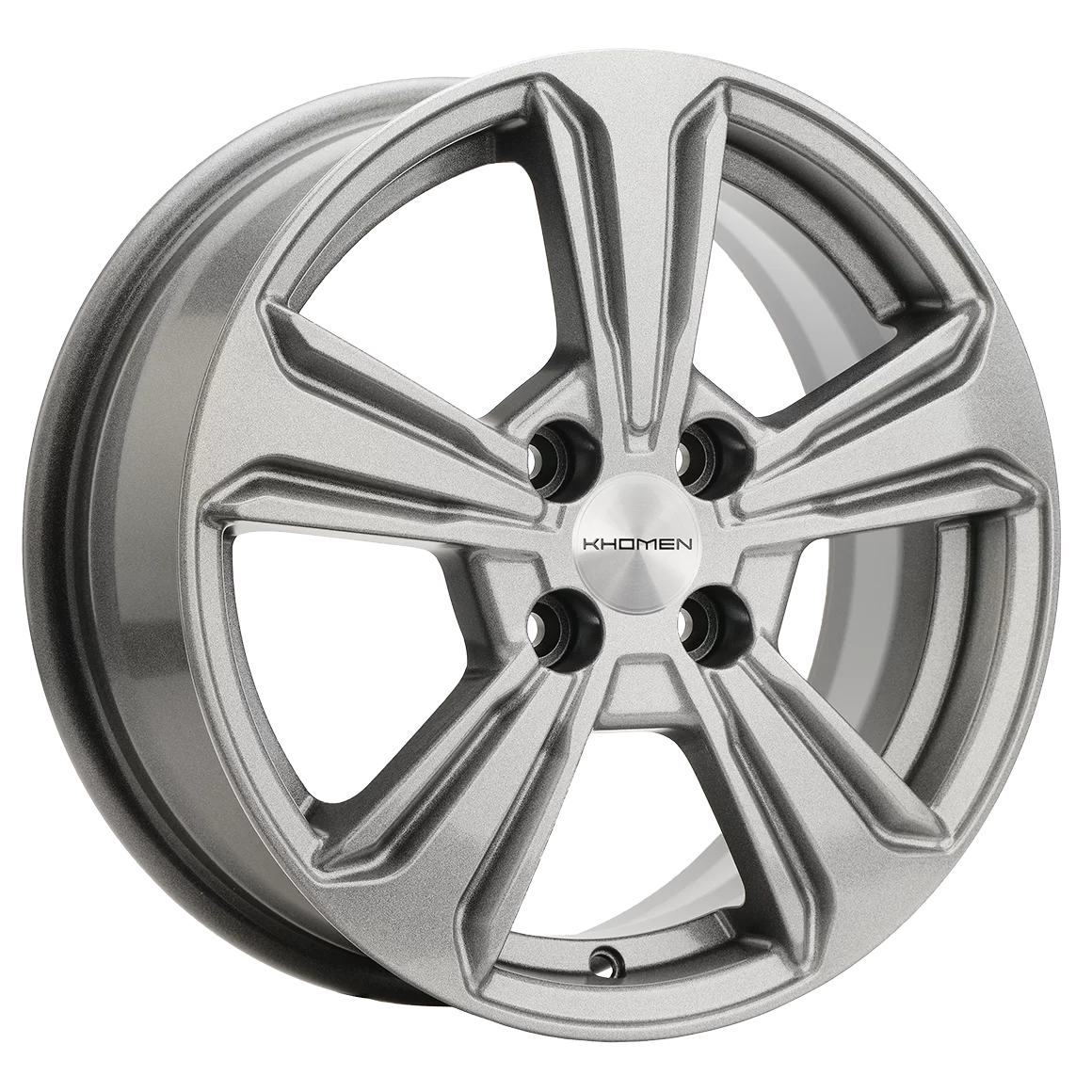 Диск литой Khomen Wheels KHW1502 (Solaris II) 15x6.0J/4x100 D54.1 ET46 G-Silver-FP