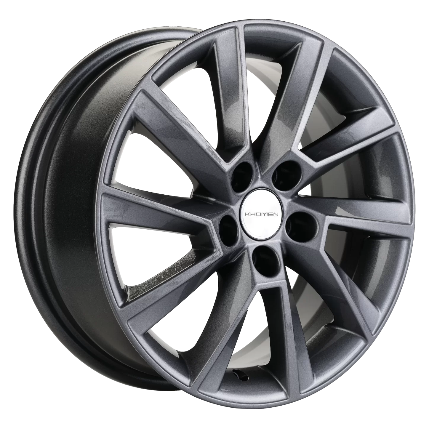 Диск литой Khomen Wheels KHW1507 (Rapid/Fabia) 15x6.0J/5x100 D57.1 ET38 Gray