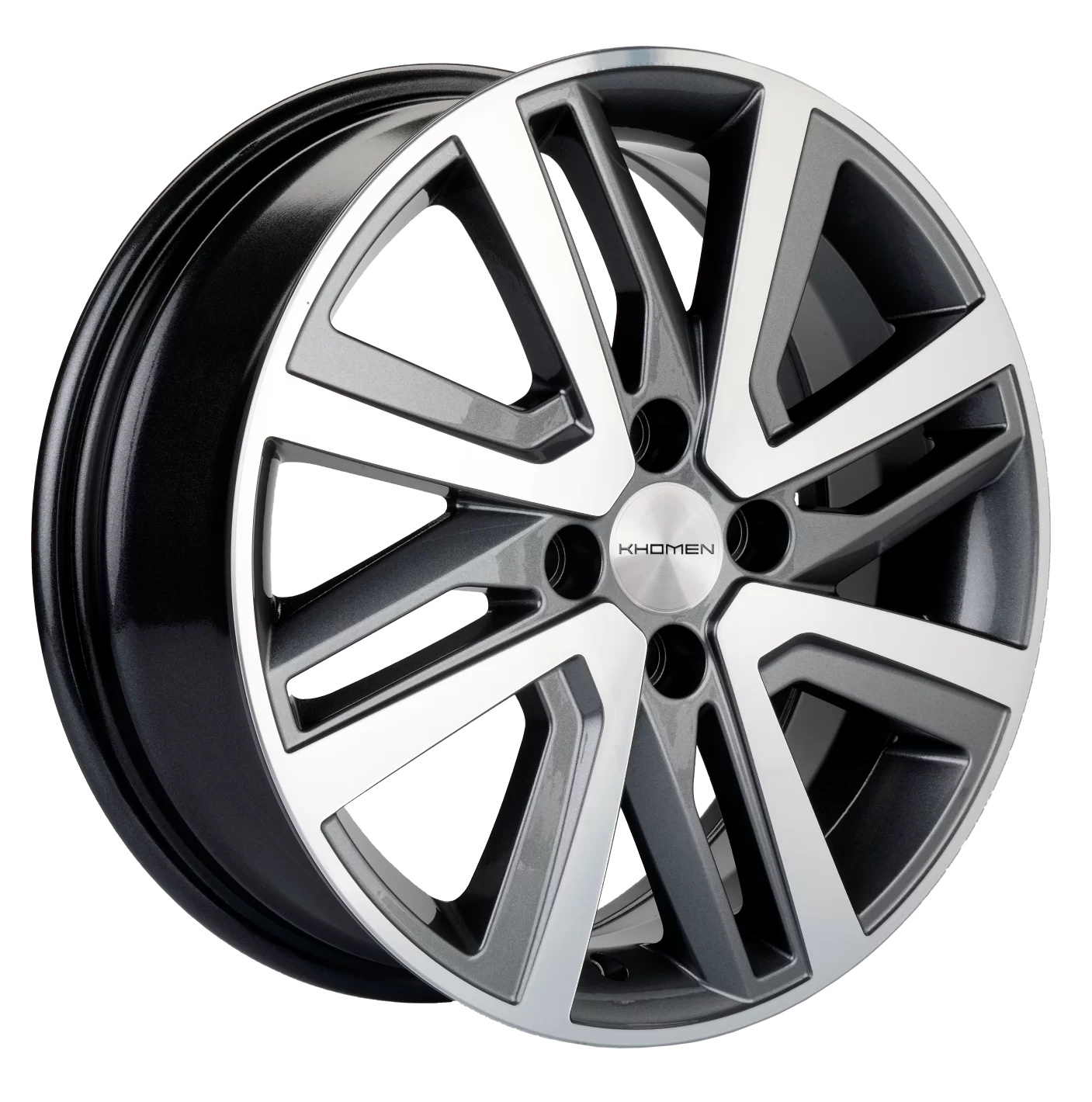 Диск литой Khomen Wheels KHW1609 (16_Rio II/Solaris II) 16x6.0J/4x100 D54.1 ET46 Gray-FP