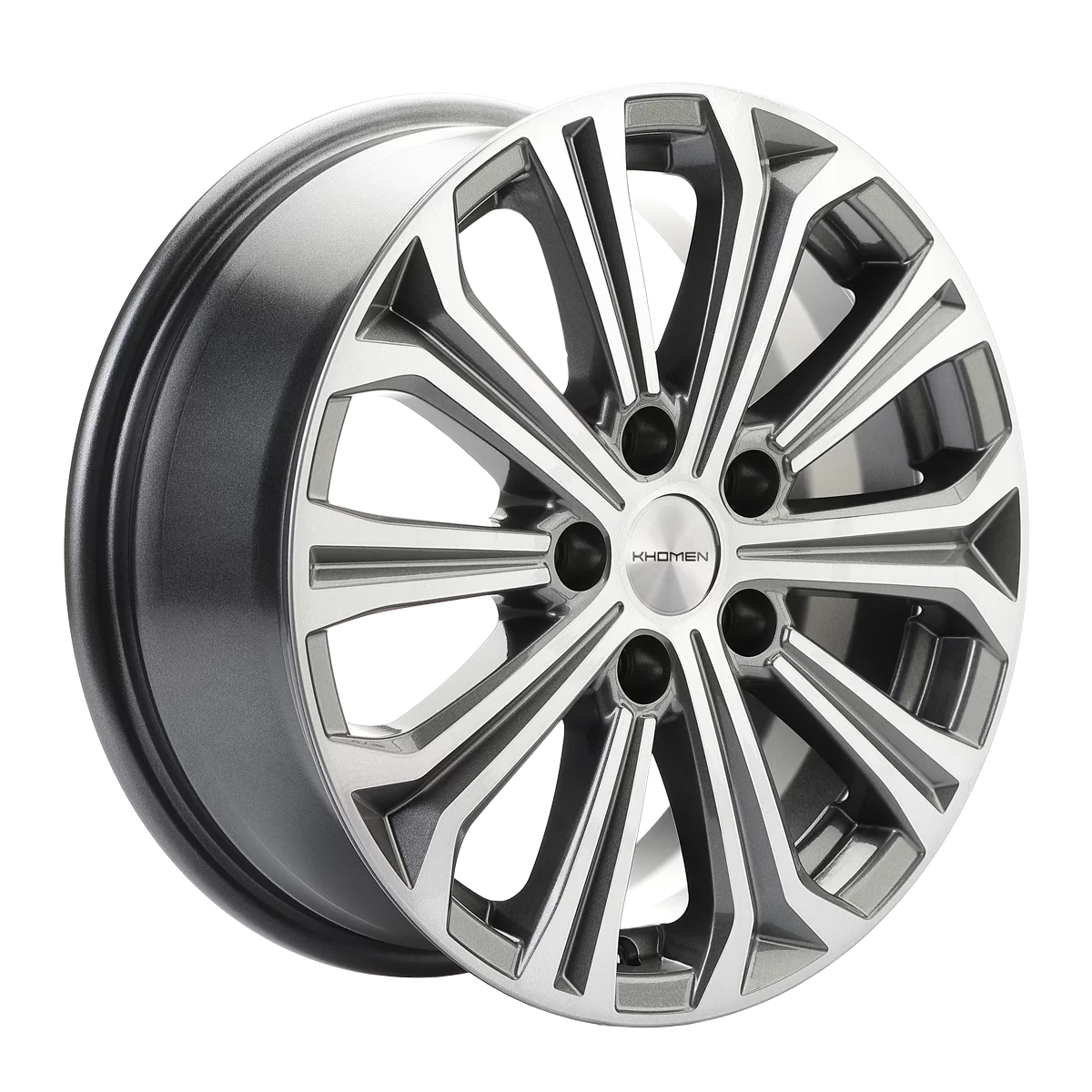 Диск литой Khomen Wheels KHW1610 (Astra) 16x6.5J/5x115 D70.2 ET41 Gray-FP