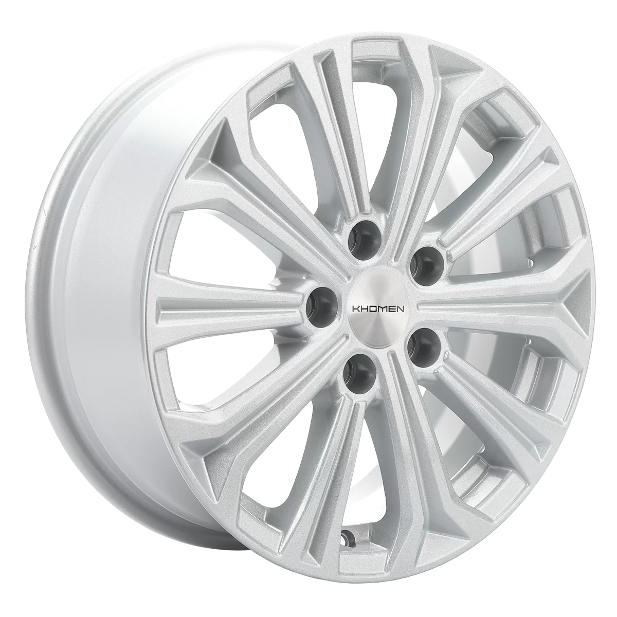 Диск литой Khomen Wheels KHW1610 (Octavia) 16x6.5J/5x112 D57.1 ET46 F-Silver для SEAT Leon