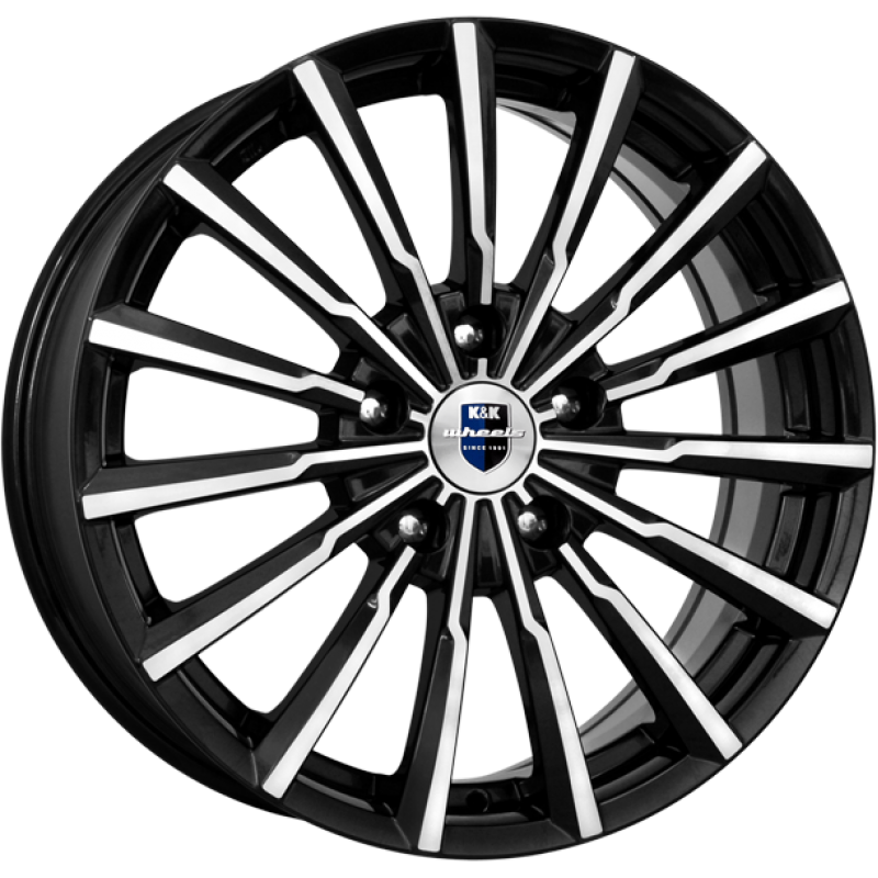 Диск литой КиК Акцент 14x5.5J/4x100 D54.1 ET46 алмаз черный для TOYOTA Prius