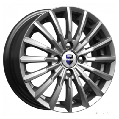 Диск литой КиК Акцент (KC641-00) 14x5.5J/4x98 D58.5 ET40 ДАРК ПЛАТИНУМ для LADA (ВАЗ) 2111