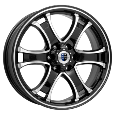 Диск литой КиК Балеар (КС727) 18x7.5J/6x139.7 D106.1 ET25 алмаз черный для TOYOTA Land Cruiser Prado