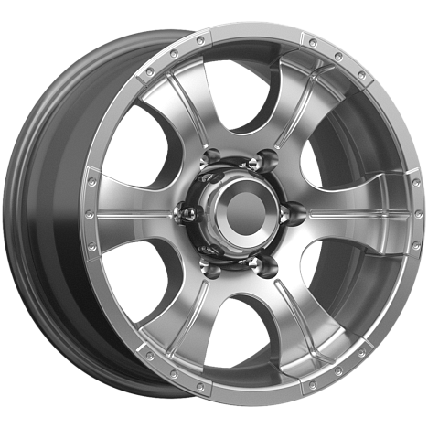Диск литой КиК Байконур 15x7.0J/5x139.7 D108.5 ET-5 ДАРК ПЛАТИНУМ