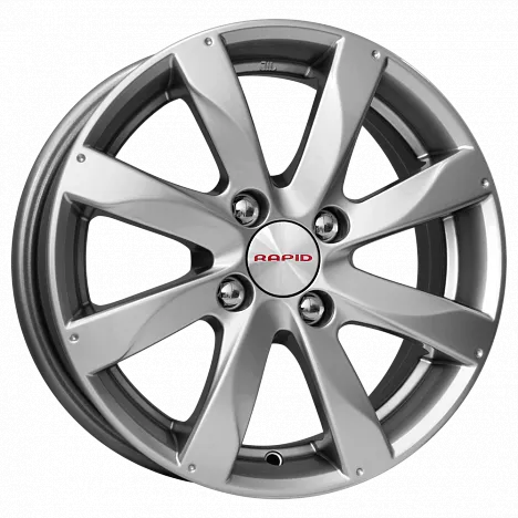 Диск литой КиК Джемини (КС617) 15x6.0J/4x114.3 D66.1 ET40 ДАРК ПЛАТИНУМ