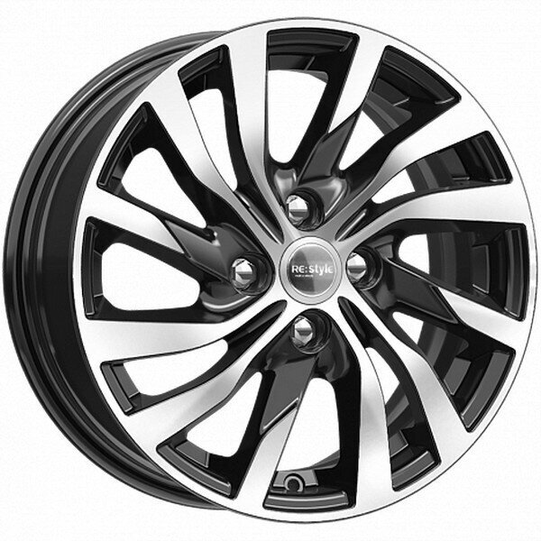 Диск литой КиК Renault Logan (KCr882) 15x6.0J/4x100 D60.1 ET40 алмаз черный для ZAZ Vida