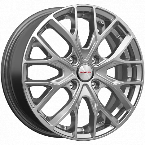 Диск литой КиК Лилиом-оригинал (КС891) 16x6.0J/4x100 D54.1 ET49 дарк платинум