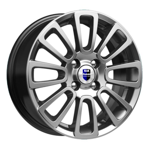 Диск литой КиК Неман (КС717) 15x6.0J/4x98 D58.5 ET35 ДАРК ПЛАТИНУМ