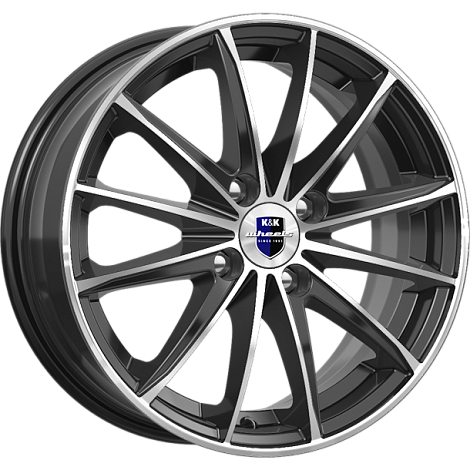 Диск литой КиК Пойнт Бланк-оригинал (KC884) 15x6.0J/4x100 D60.1 ET50 алмаз черный