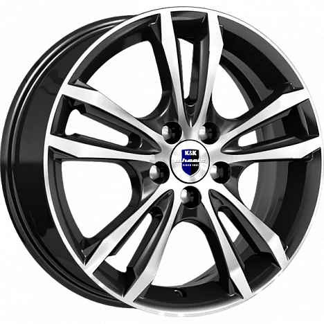 Диск литой КиК Samara (КС866) 16x6.0J/4x100 D60.1 ET50 Алмаз черный SK