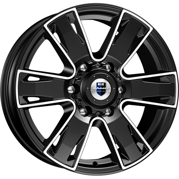 Диск литой КиК Севенна 17x7.0J/6x139.7 D106.1 ET30 алмаз черный