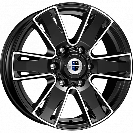 Диск литой КиК Севенна (КС726) 17x7.0J/6x139.7 D100.1 ET33 алмаз черный для DW