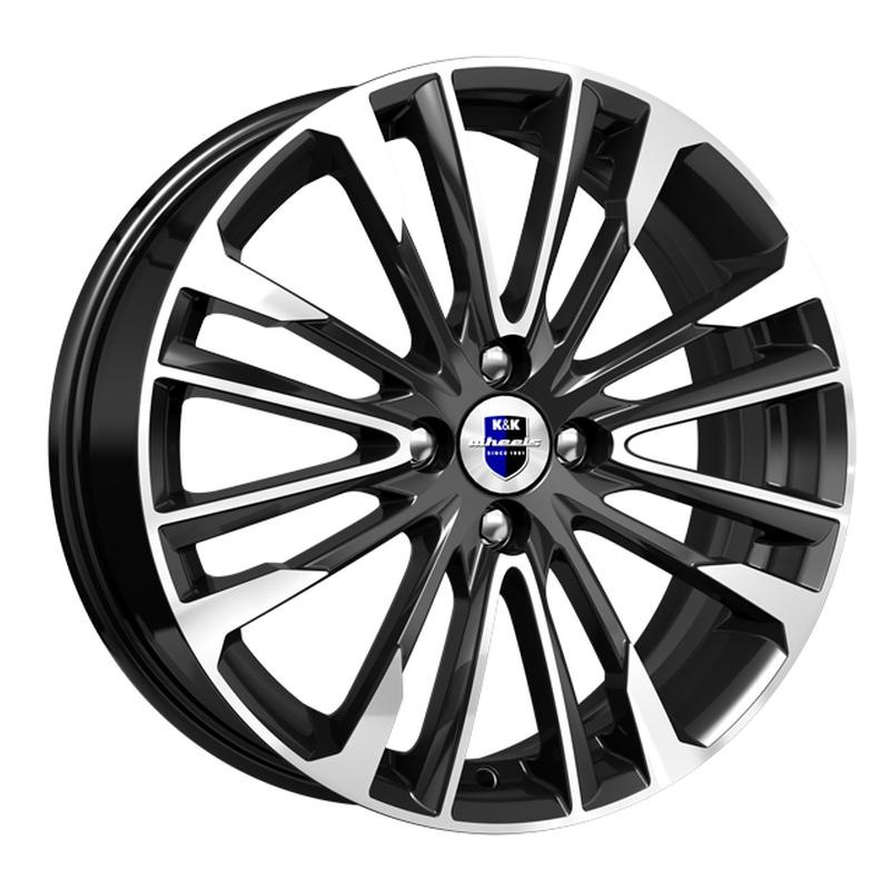 Диск литой КиК Сильверстоун (КС770) 17x6.5J/4x98 D58.5 ET35 алмаз черный