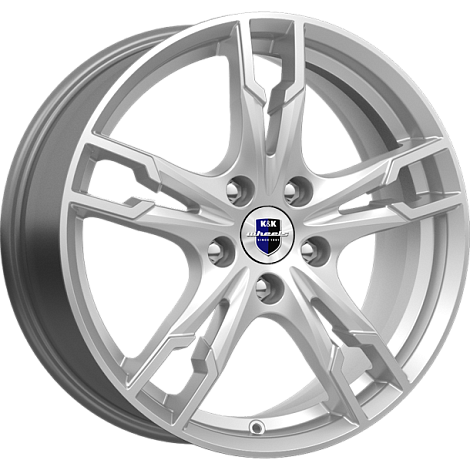 Диск литой КиК Солар (КС875) 17x7.0J/5x114.3 D60.1 ET39 Сильвер