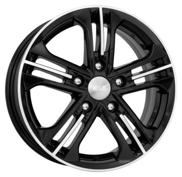 Диск литой КиК Trinity 15x6.0J/5x114.3 D67.1 ET45 Алмаз-черный