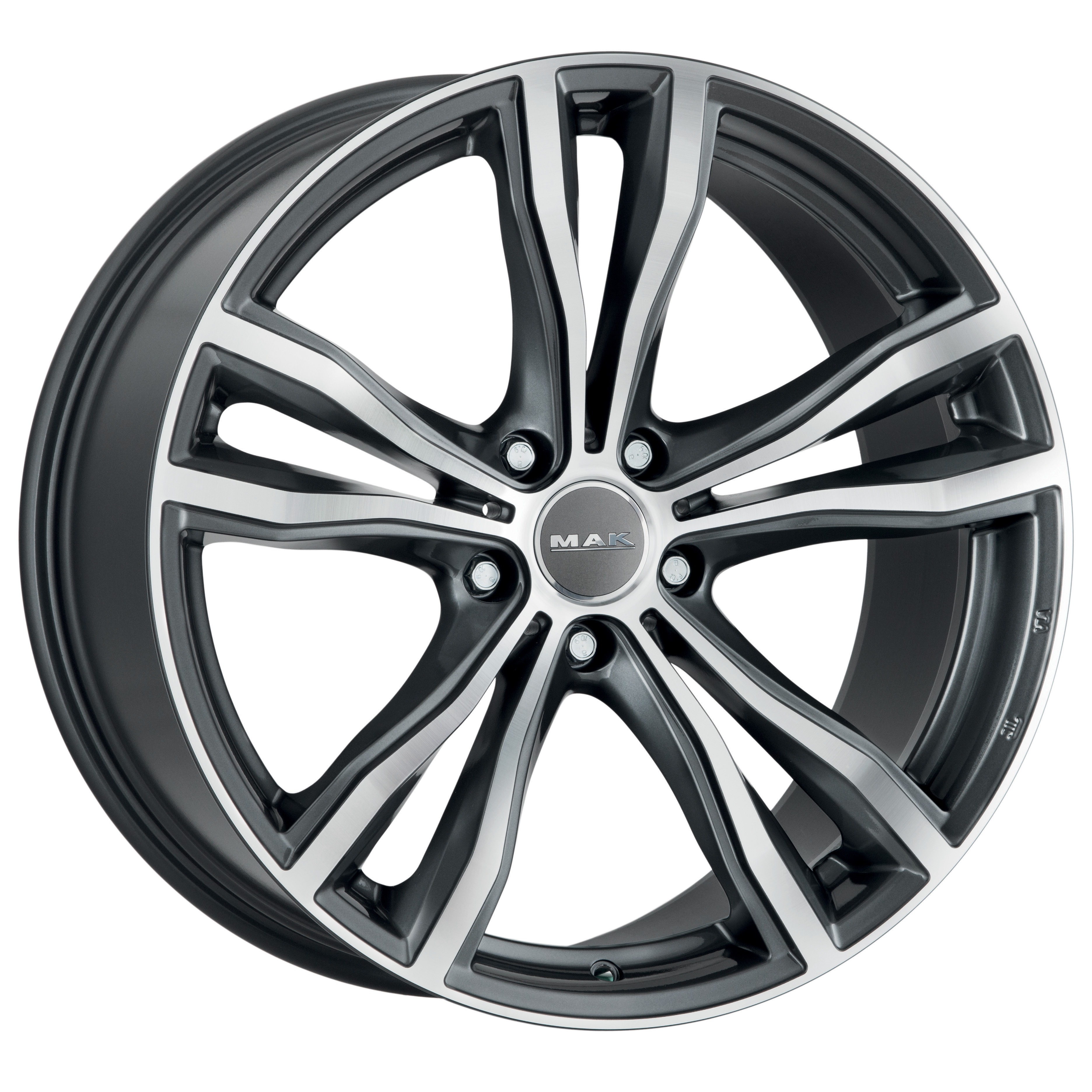 Диск литой MAK X-Mode 20x11.0J/5x120 D74.1 ET35 Gunmetal Mirror Face1