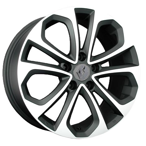 Диск литой Khomen Wheels 1901 19x7.5J/5x108 D60.1 ET47 Black-FP
