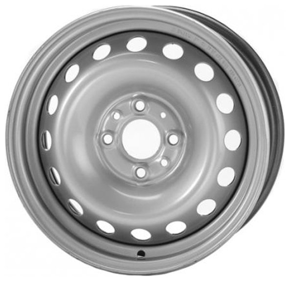 Диск штамп. TREBL 53A43C 14x5.5J/4x100 D60.1 ET43 Silver для ZAZ Vida