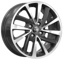 Диск литой КиК KC899 15x6.0J/4x100 D60.1 ET37 алмаз черный