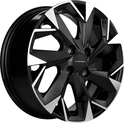 Диск литой Khomen Wheels 1508 15x6.0J/4x98 D58.6 ET35 Black-FP для ALFA ROMEO