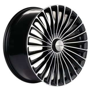 Диск литой Khomen Wheels KHW2008 20x8.5J/5x112 D66.6 ET38 Black-FP