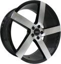 Диск литой Vissol V-080L 19x8.5J/5x100 D57.1 ET45 BLACK-WITH-MACHINED-FACE