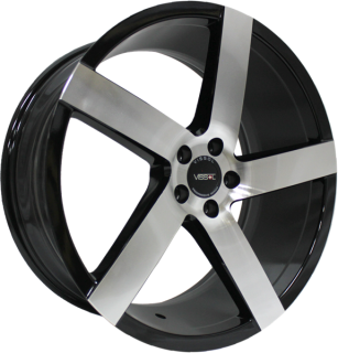 Диск литой Vissol V-080L 19x8.5J/5x100 D57.1 ET45 BLACK-WITH-MACHINED-FACE