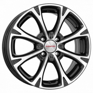 Диск литой КиК Блюз (КС606) 15x6.0J/4x100 D54.1 ET46 алмаз черный