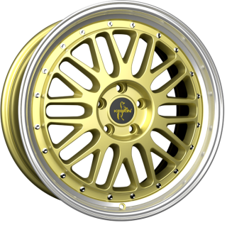 Диск литой Keskin Tuning KT22 19x8.5J/5x114.3 D72.6 ET40 Gold_Lip_Polish