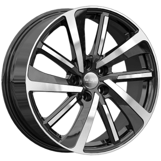 Диск литой КиК КС1111 18x7.0J/5x114.3 D67.1 ET38 алмаз чёрный