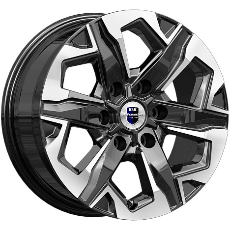 Диск литой КиК Тейт 17x7.5J/6x139.7 D106.1 ET30 алмаз черный